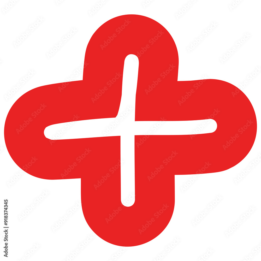 Fototapeta premium red cross symbol