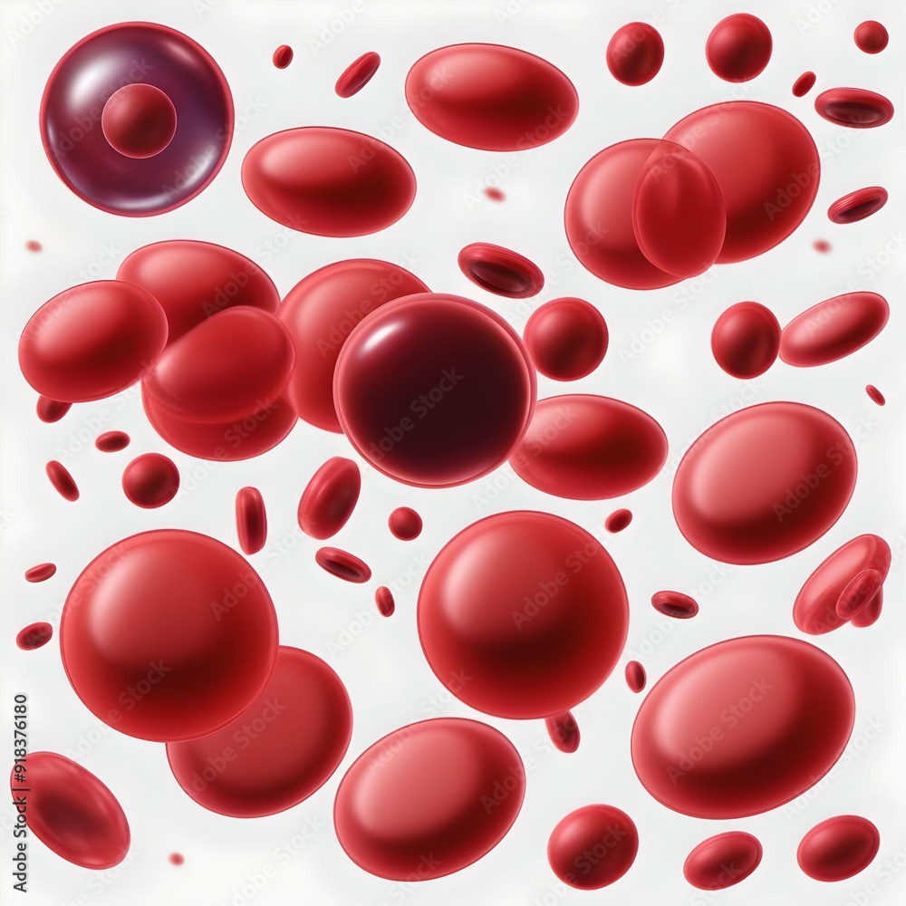 red cells background red cells background