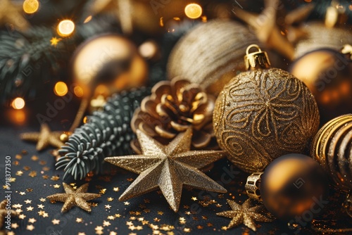 Merry Christmas and Happy New Year background