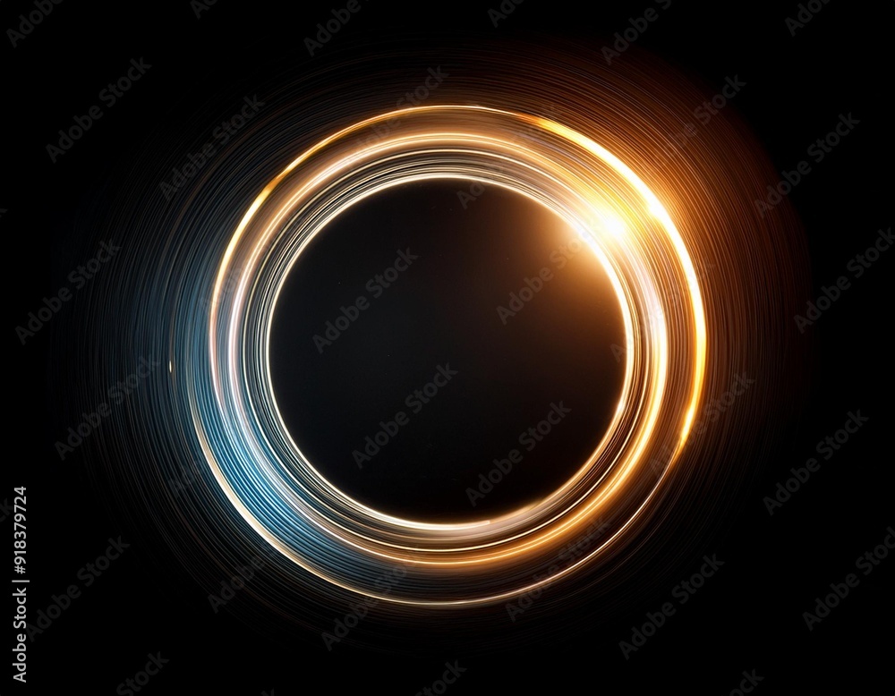 Abstract Glowing Circle, Elegant Illuminated Light ring. Vector Illustration Abstract Glowing Circle, Elegant Illuminated Light ring. Vector Illustration