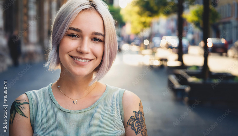 Young blond pretty smiling girl beauty female model with short hair. Young blond pretty smiling girl beauty female model with short hair.