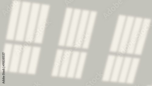 realistic widow shadow on wall natural perspective