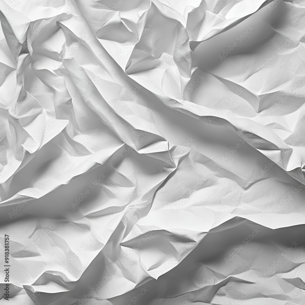 Fototapeta premium white crumpled paper