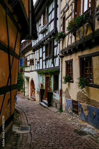 France. Alsace. Colmar. Ribeauvillé. Eguisheim. Old and charming French towns.