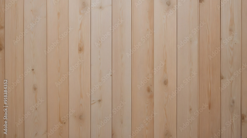 Fototapeta premium Top view of light wooden surface or texture, background 