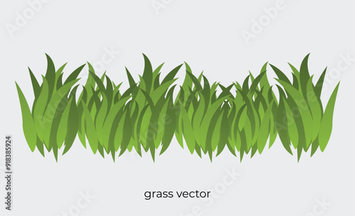 swaying grass illustration in gradient style.eps