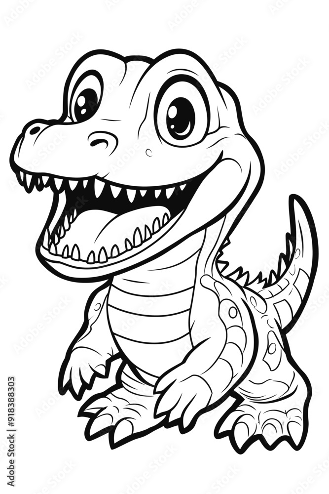 Fototapeta premium Animal Coloring Book