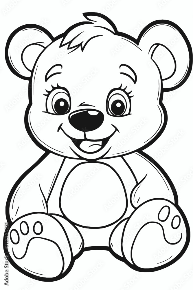 Fototapeta premium Animal Coloring Book