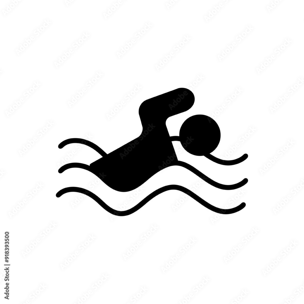 swim icon vector illustration on white background swim icon vector illustration on white background