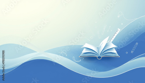 blue background
