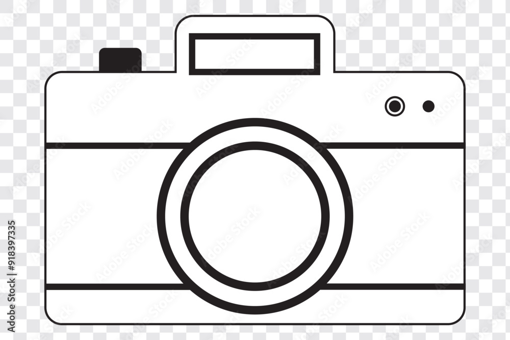 digital camera icon. Camera icon set on transparent background. Vector illustration in trendy flat style. EPS 10. digital camera icon. Camera icon set on transparent background. Vector illustration in trendy flat style. EPS 10.