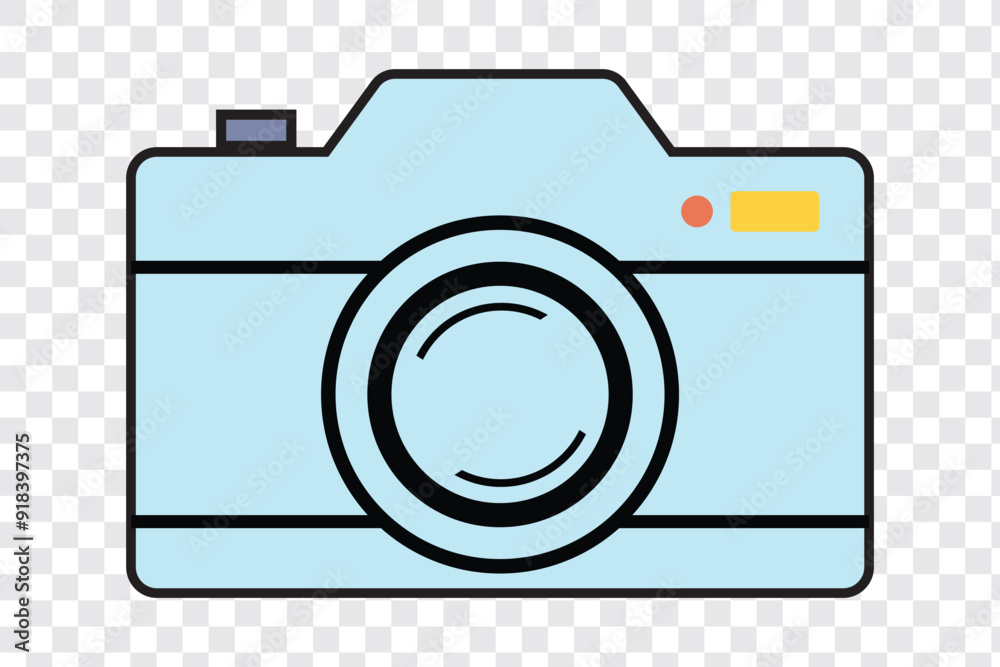 digital camera icon. Camera icon set on transparent background. Vector illustration in trendy flat style. EPS 10. digital camera icon. Camera icon set on transparent background. Vector illustration in trendy flat style. EPS 10.