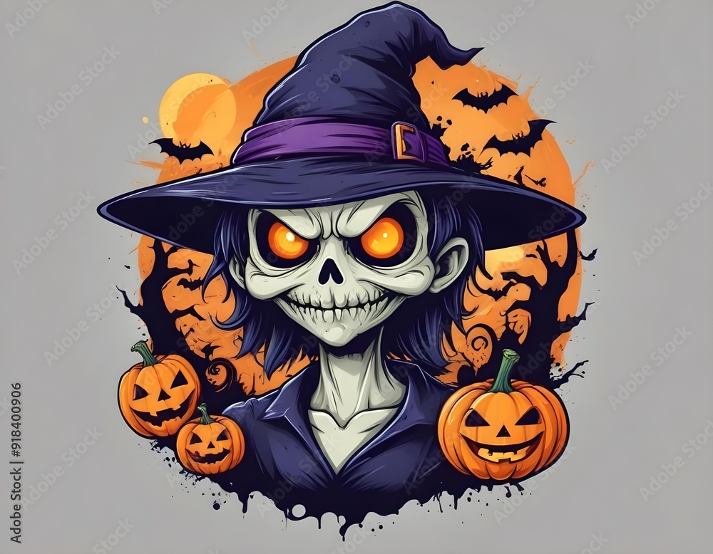Halloween design vector for t-shirt design Halloween design vector for t-shirt design