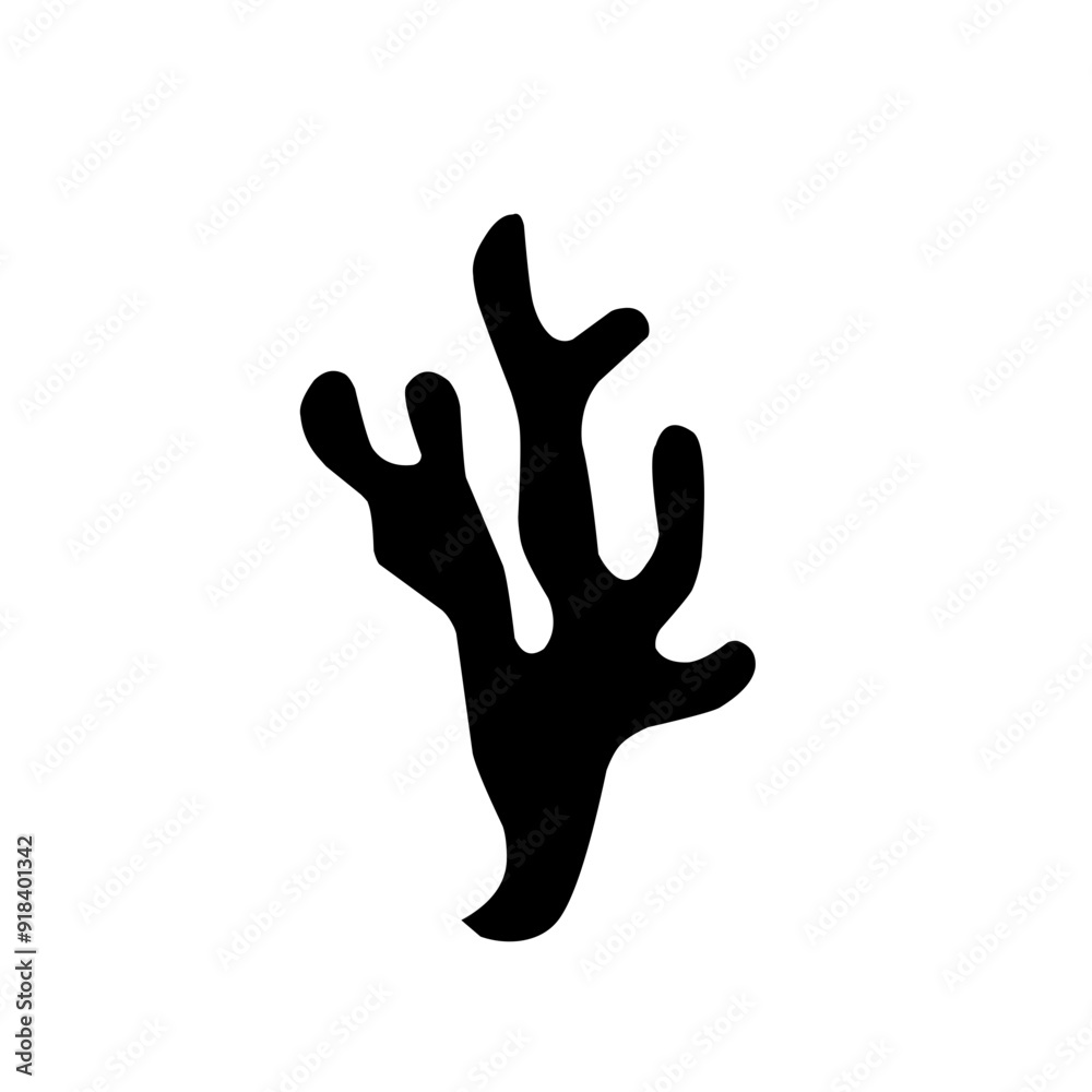 seaweed silhouette icon seaweed silhouette icon
