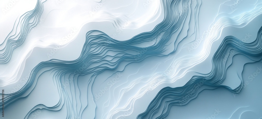 Abstract Topographic Lines Background in Light Blue Colors for Terrain Contours Poster Design, Abstract Topographic Lines Background in Light Blue Colors for Terrain Contours Poster Design,