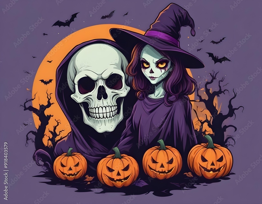Halloween design vector for t-shirt design Halloween design vector for t-shirt design