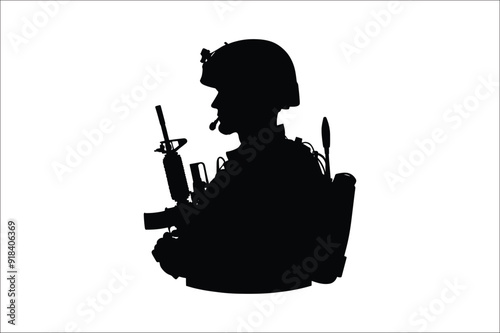 Silhouettes of Army Combat Soldiers, soldiers Vector bundle, Silhouette, Veteran Soldier vector. 