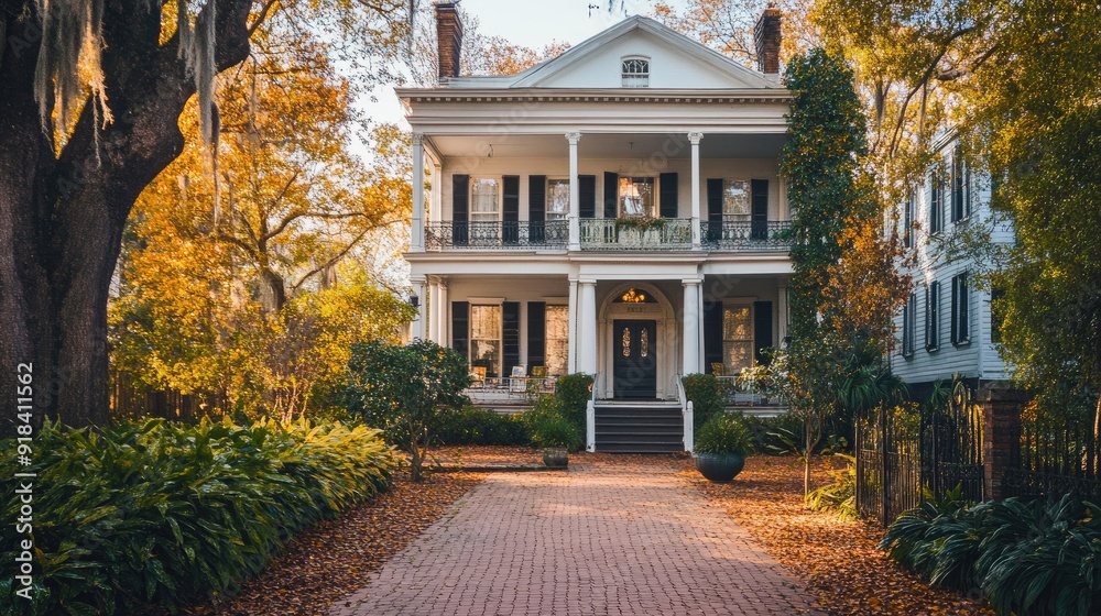 Charming historic home with a classic facade and room for adding text Charming historic home with a classic facade and room for adding text