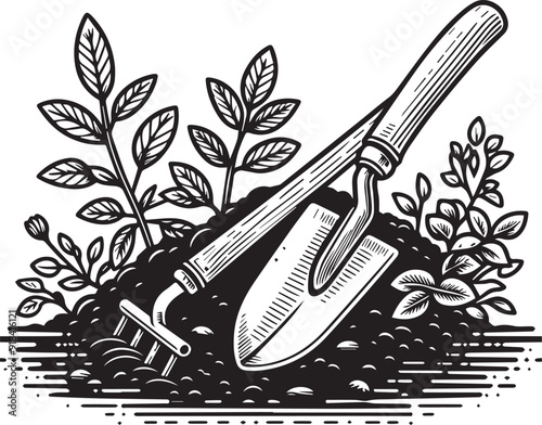 Agriculture element vectors plant vector