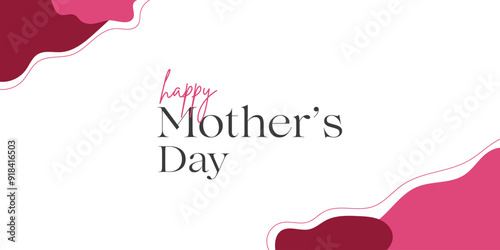 Happy mother's day vector poster background