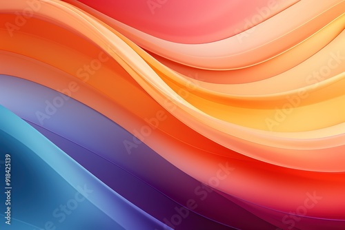 Abstract background of colorful curved lines.