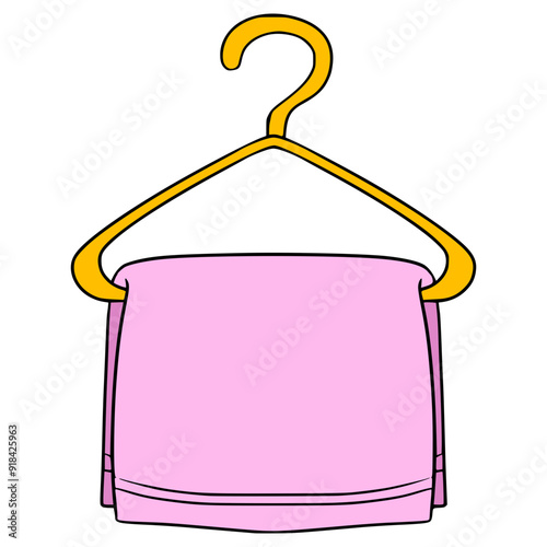 towel illustration hand drawn isolated vector