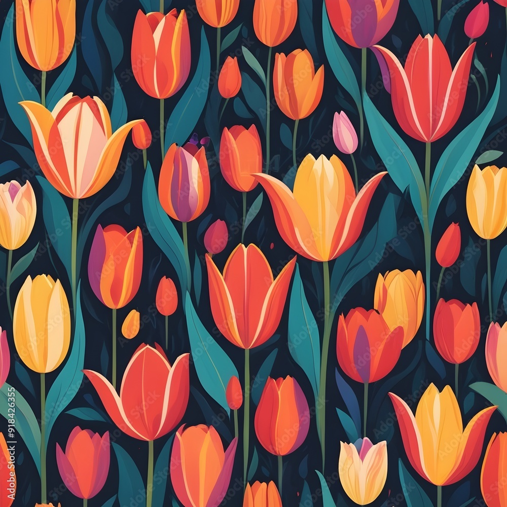 tulip pattern tulip pattern