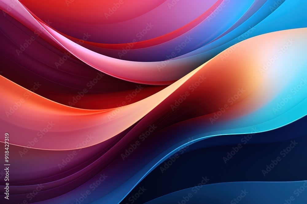Fototapeta premium Abstract background of colorful wavy lines.
