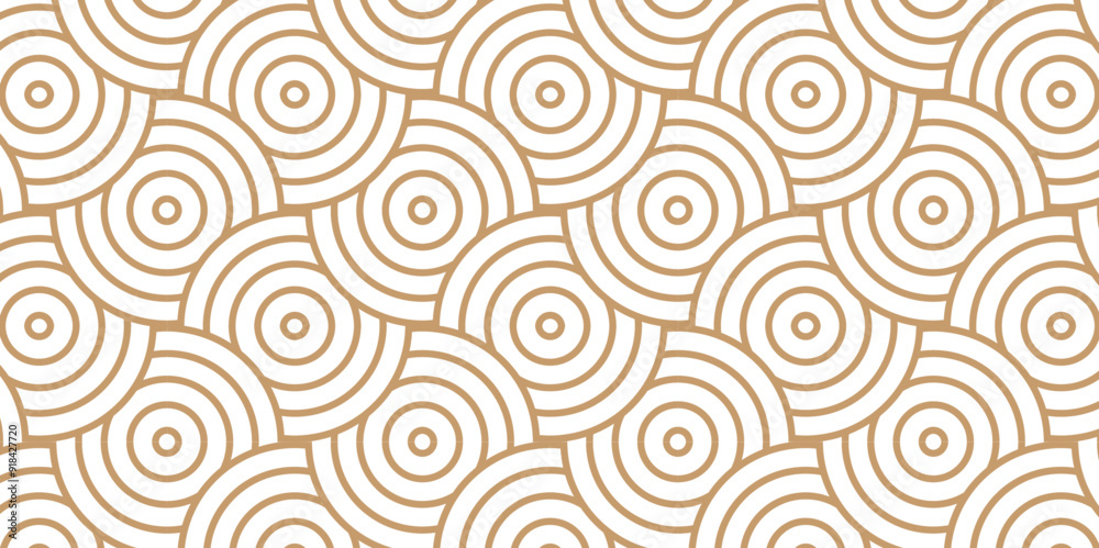 Minimal Vector overlapping Pattern diamond geometric brown and orange spiral waves abstract wave line. seamless tile stripe overlap creative retro circle line fabric pattern white background. Minimal Vector overlapping Pattern diamond geometric brown and orange spiral waves abstract wave line. seamless tile stripe overlap creative retro circle line fabric pattern white background.