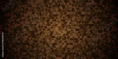 Vector glowing brown and wood color gradient abstract triangle polygon mosaic texture. vector geometric ornament. seamless diamond technology white and gray triangle element light background.