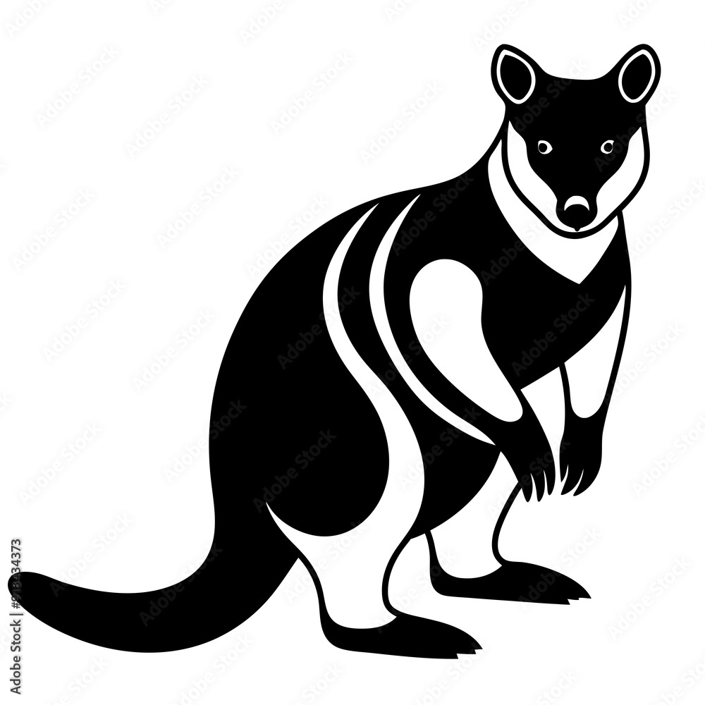 Kangaroo silhouette vector illustration Kangaroo silhouette vector illustration