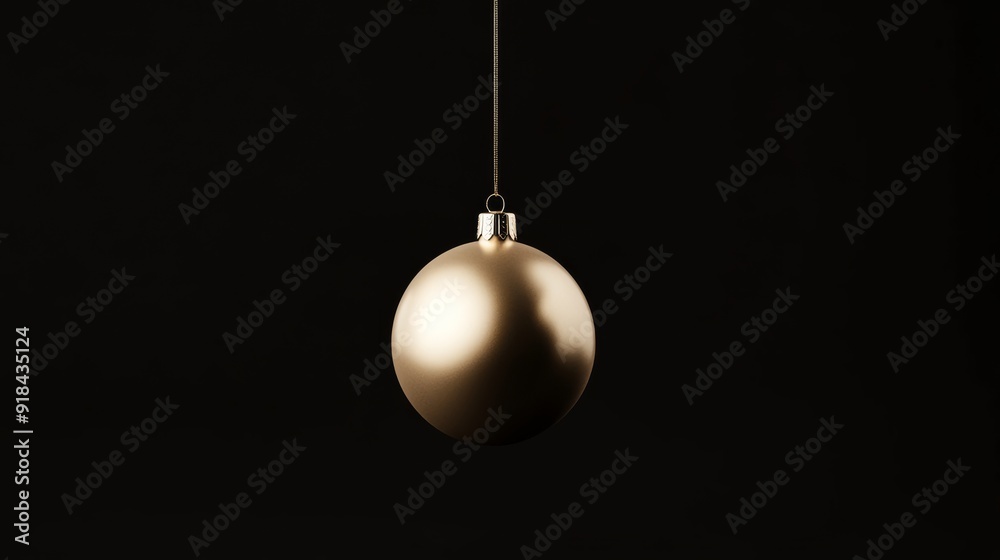 Hyperrealistic isolated 3D rendering of a levitating golden Christmas ornament ball black background high detail hyperquality high texture detail Hyperrealistic isolated 3D rendering of a levitating golden Christmas ornament ball black background high detail hyperquality high texture detail