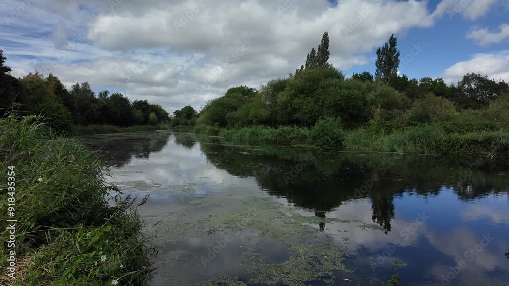 Beautiful river tranquil shot in 4k Beautiful river tranquil shot in 4k