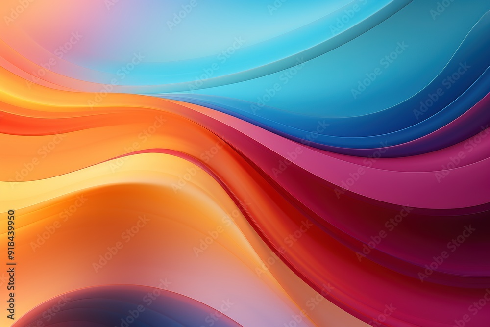 Abstract colorful background with curved lines. Abstract colorful background with curved lines.