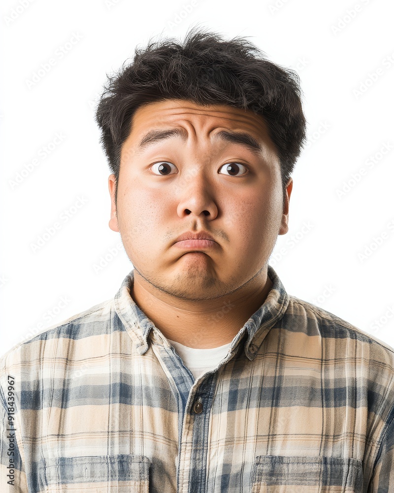 Men of various ethnicities express distinct feelings in a unified setting Men of various ethnicities express distinct feelings in a unified setting
