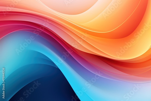 Abstract colorful background with curved lines.
