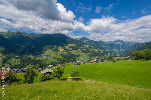 The village of Raggal in the Gross Walsertal, State of Vorarlberg, Austria photo