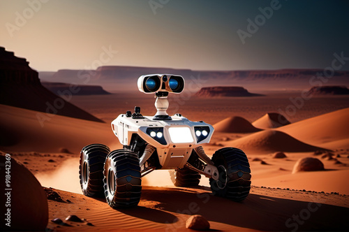 A rover on another planet.