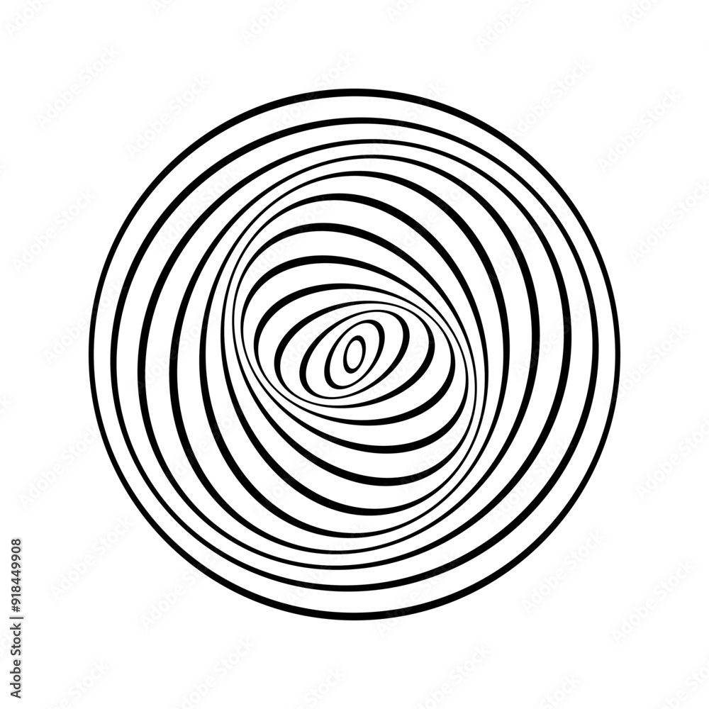 Illusion of Swirl Rotation Movement. Abstract Circular Design Element. Illusion of Swirl Rotation Movement. Abstract Circular Design Element.