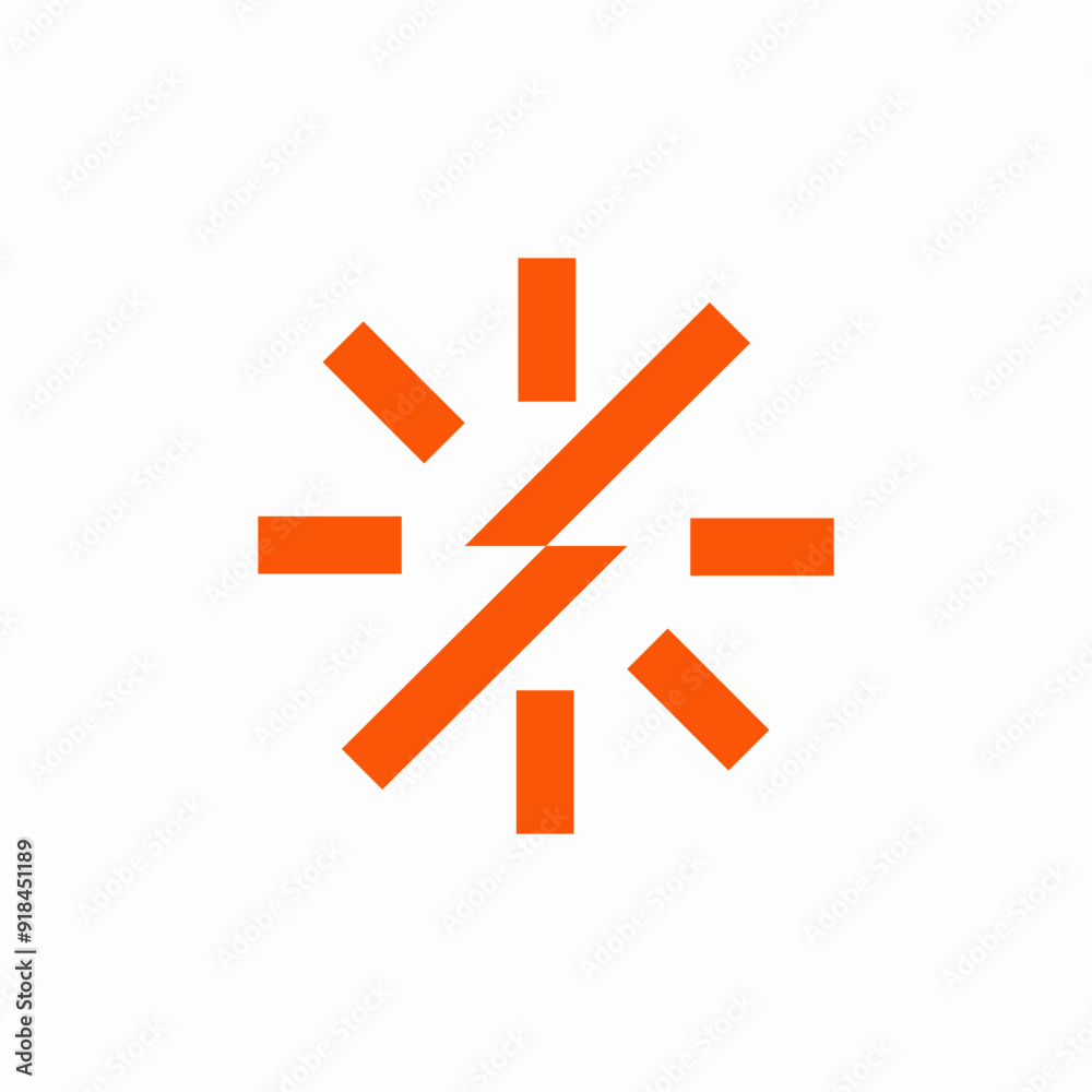 solar energy logo with lightning line solar energy logo with lightning line