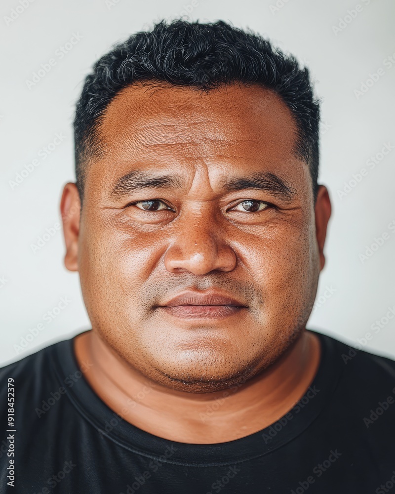 Obraz premium Men from various ethnicities express different emotions in a simple setting