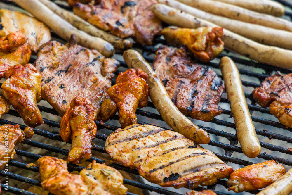 Grilled meat. Grilled meat.