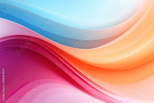 Abstract background with colorful curved lines.