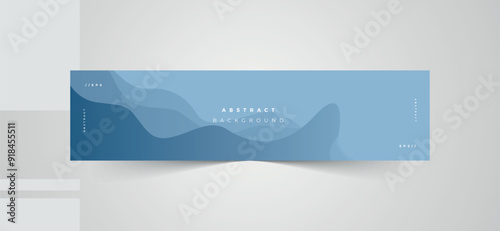 Wavy abstract background linkedin social banner template