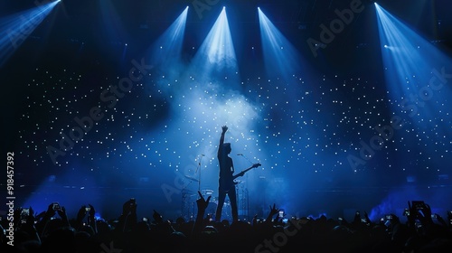 The guitarist on stage photo