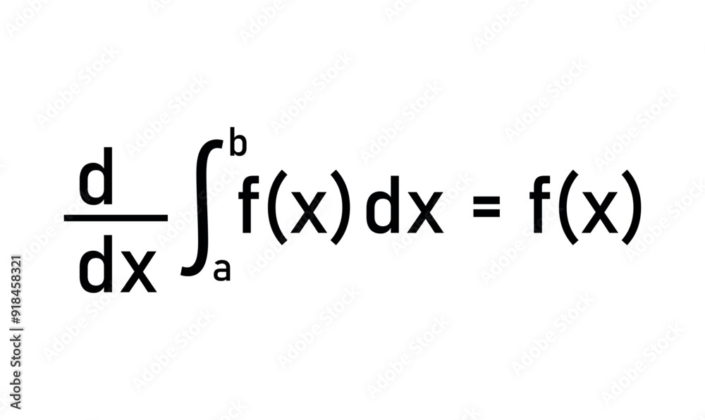 Integral of calculus formula. Variable of integration, Integrand, Integral sign, Upper and lower limit of integration. Integral of calculus formula. Variable of integration, Integrand, Integral sign, Upper and lower limit of integration.