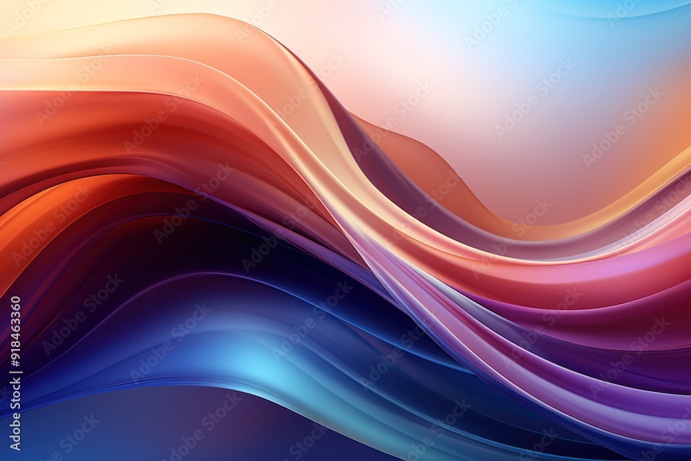 Abstract background with colorful flowing curves. Abstract background with colorful flowing curves.