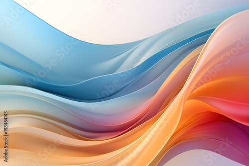 Abstract colorful flowing waves design.