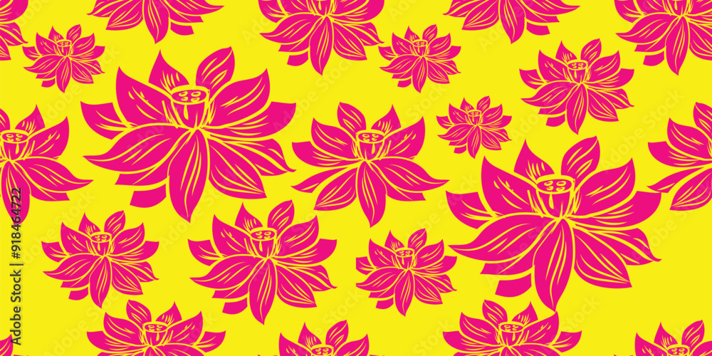 Seamless Pattern with Floral Motifs. Endless Texture with Flowers, Leaves etc. Natural Background in Doodle Line Style. Coloring Book Page. Contour Illustration. Abstract Art Seamless Pattern with Floral Motifs. Endless Texture with Flowers, Leaves etc. Natural Background in Doodle Line Style. Coloring Book Page. Contour Illustration. Abstract Art
