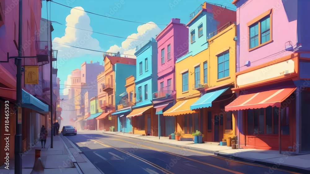 Fototapeta premium lofi background street